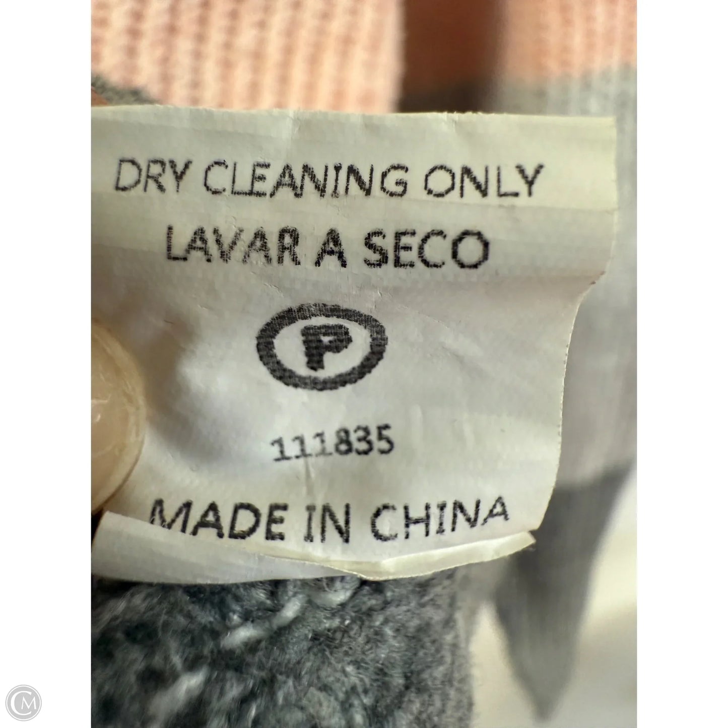 Sweater By Staccato In Grey & Pink, Size: M