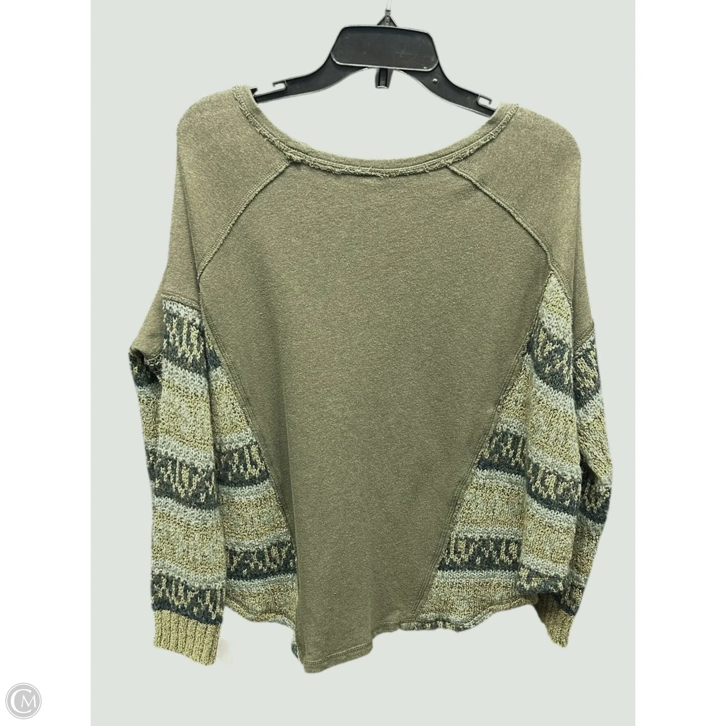 Top Long Sleeve By Free People In Green, Size: S