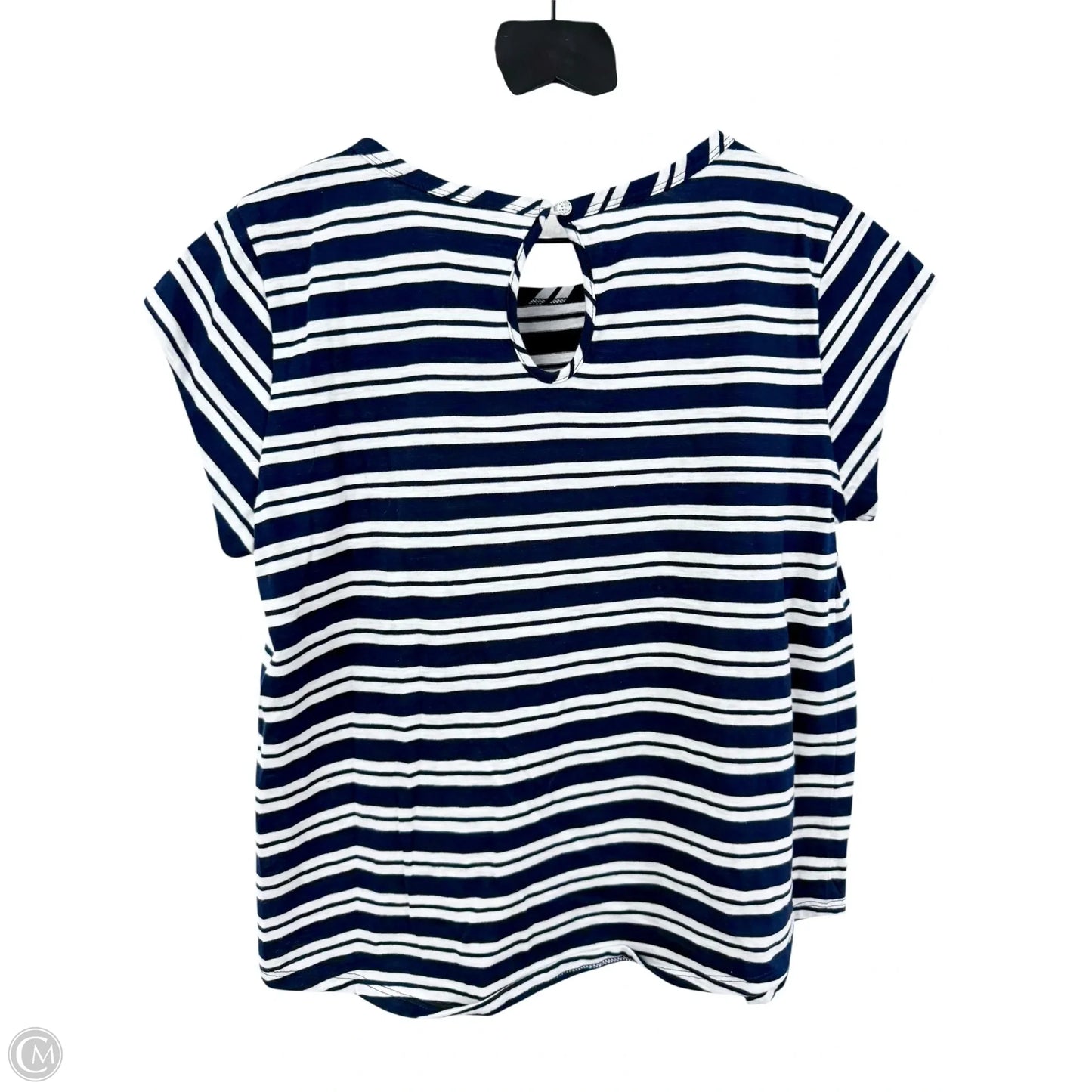 Top Short Sleeve Basic By Nautica In Blue & White, Size: S