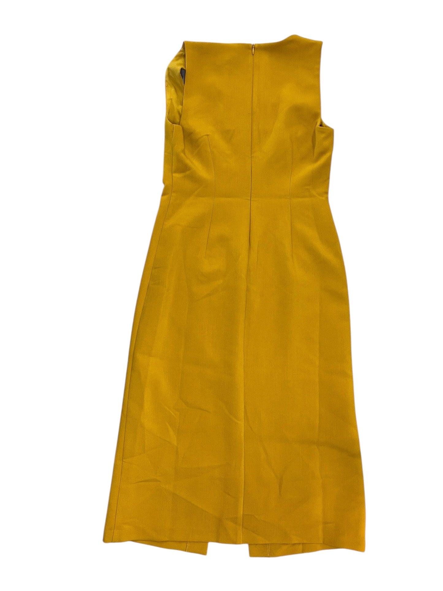 Dress Casual Midi By Banana Republic In Yellow, Size:Xs