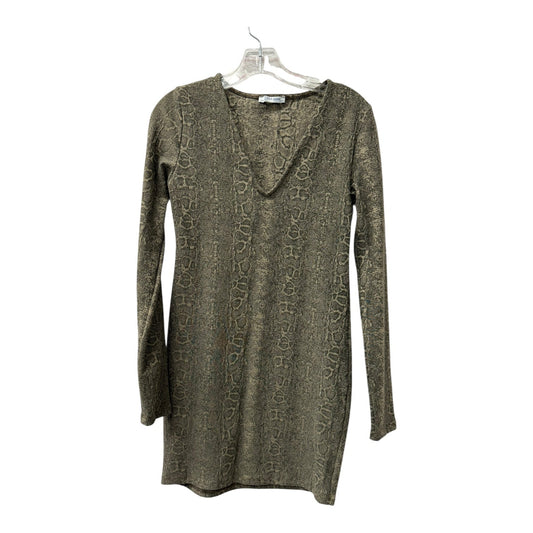 Dress Casual Short By Zara In Animal Print, Size:M