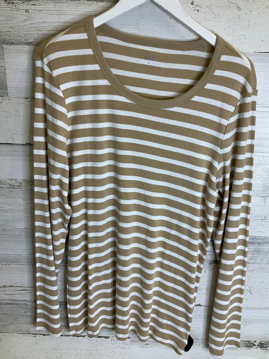 Tan Top Long Sleeve Basic Gap, Size Xl