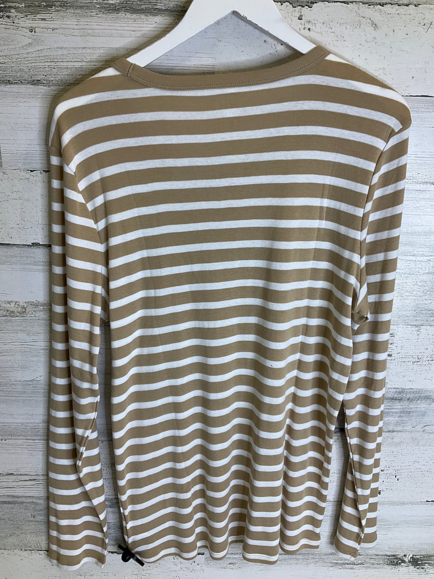 Tan Top Long Sleeve Basic Gap, Size Xl