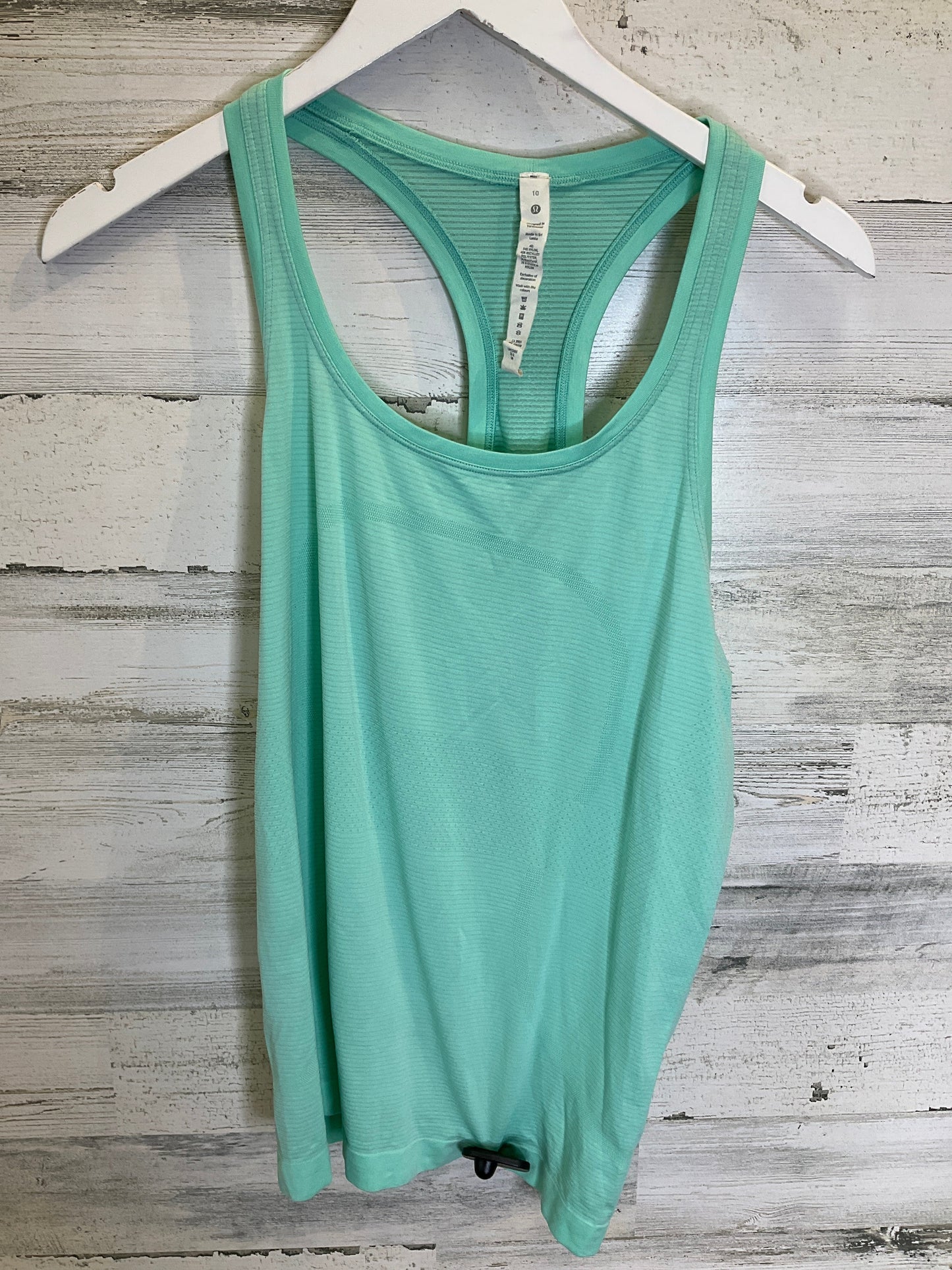 Green Athletic Tank Top Lululemon, Size M