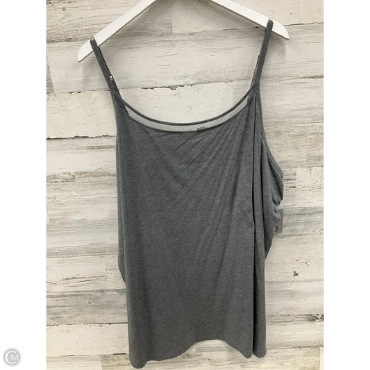 Top Cami By Catherines In Grey, Size: 3x