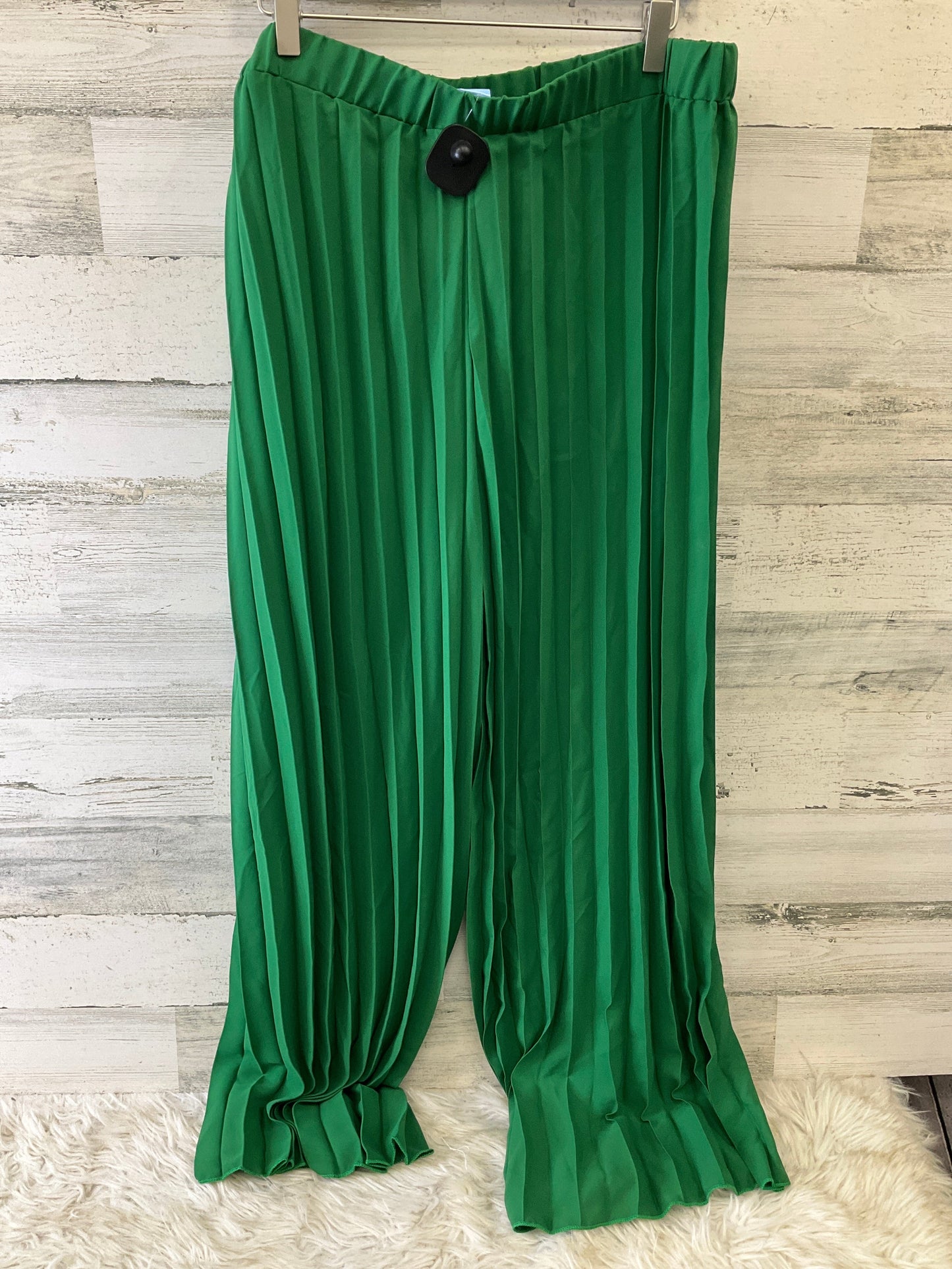 Pants Wide Leg By Shein In Green, Size: 22