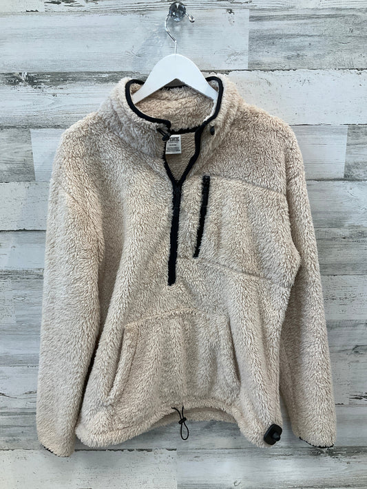 Jacket Fleece By Pink In Tan, Size: M