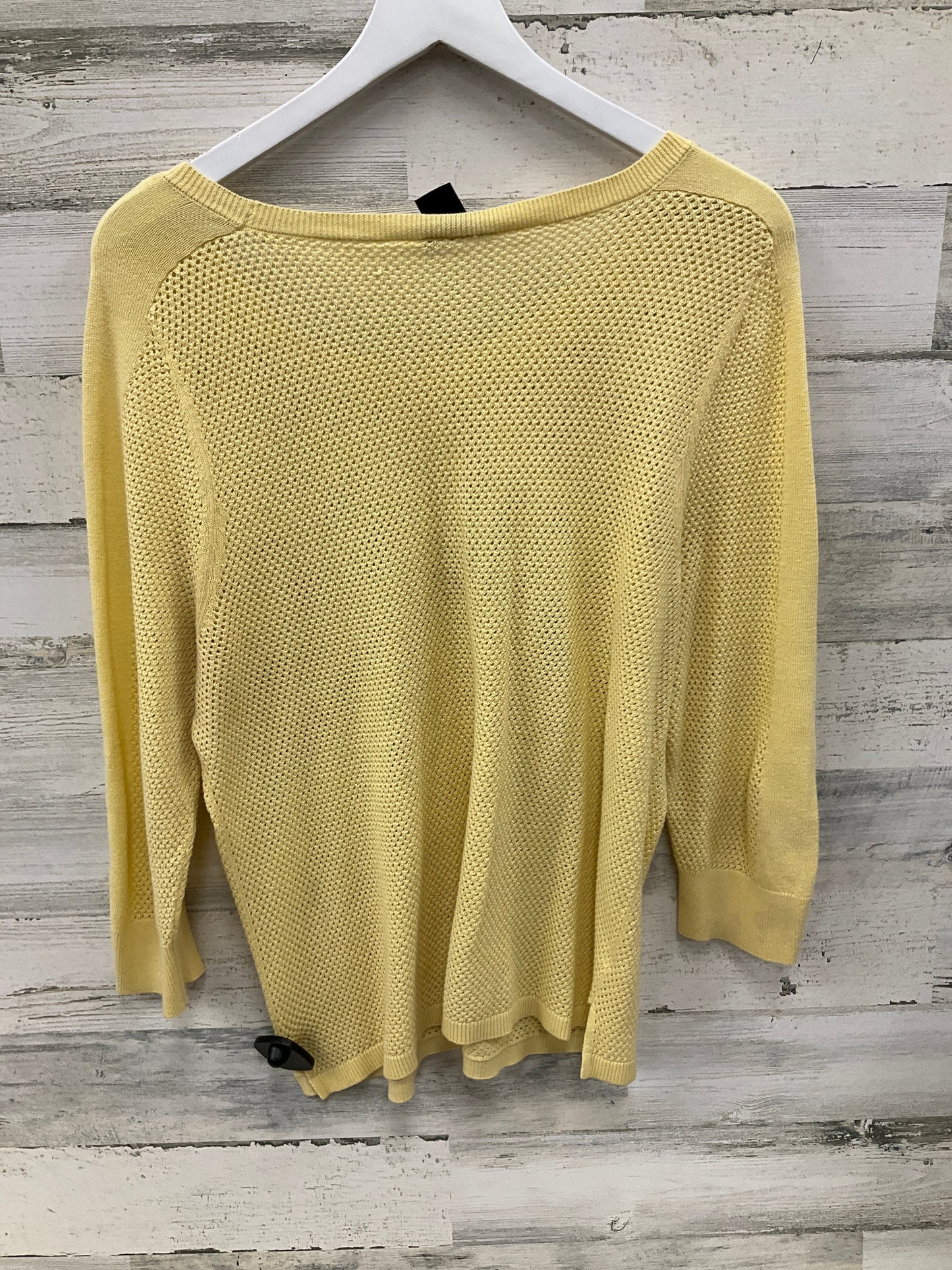 Sweater By Ann Taylor In Yellow, Size: L