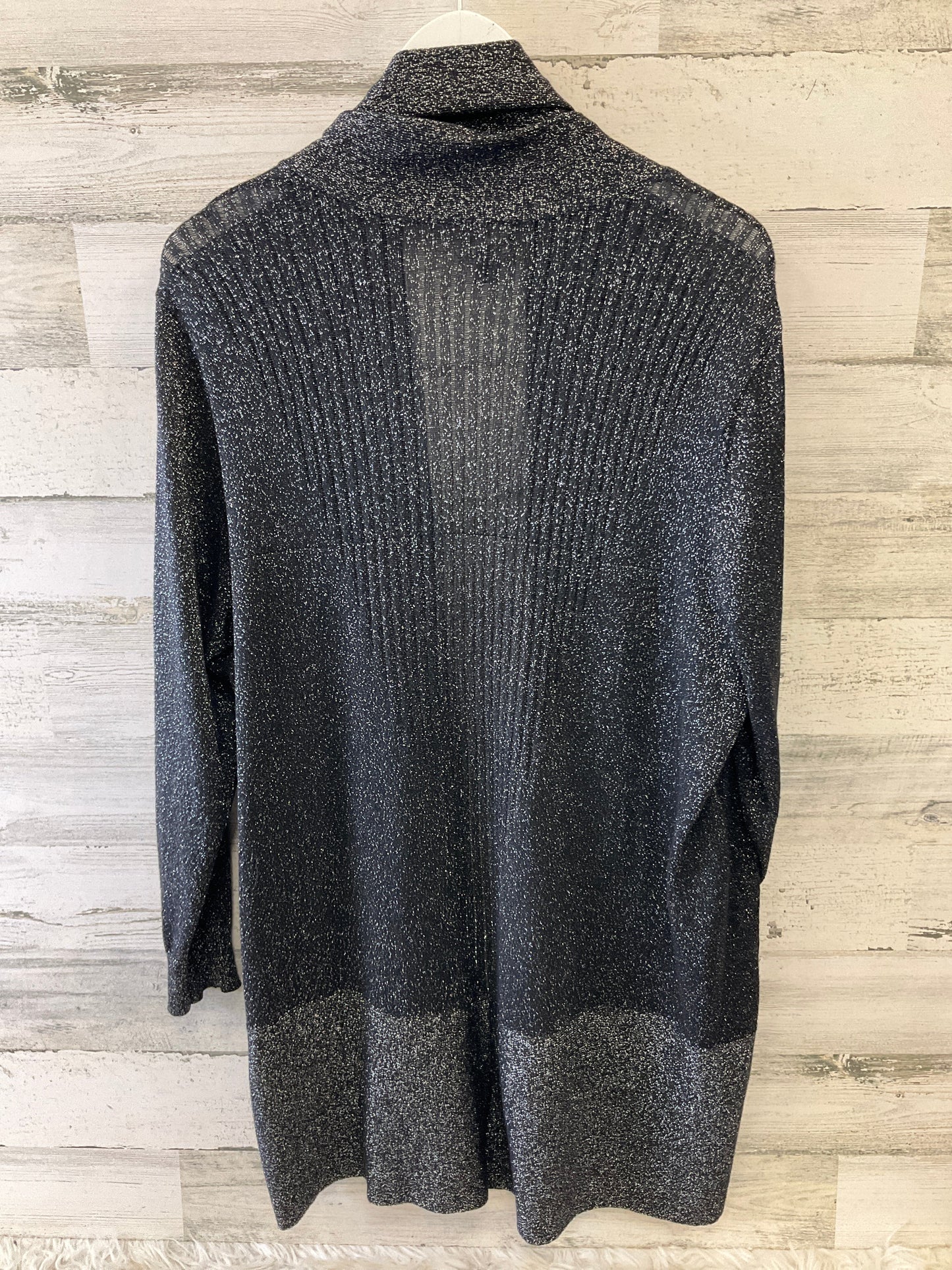 Cardigan By Worthington In Black & Silver, Size: 1x