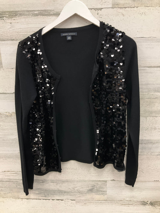 Sweater Cardigan By Banana Republic In Black, Size: M