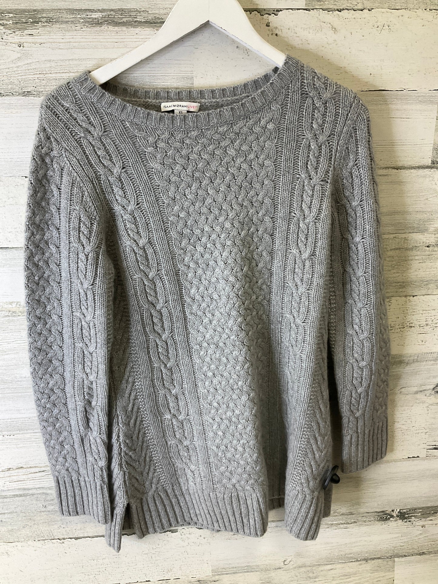 Sweater By Isaac Mizrahi Live Qvc In Grey, Size: Xs