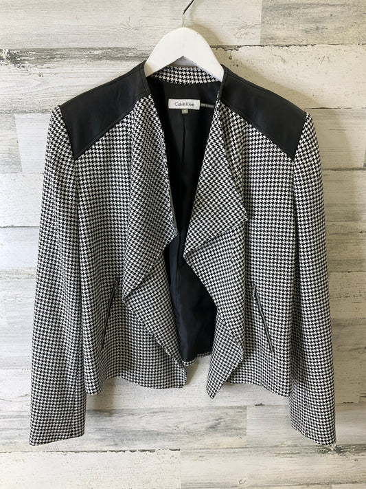 Blazer By Calvin Klein In Black & White, Size: M