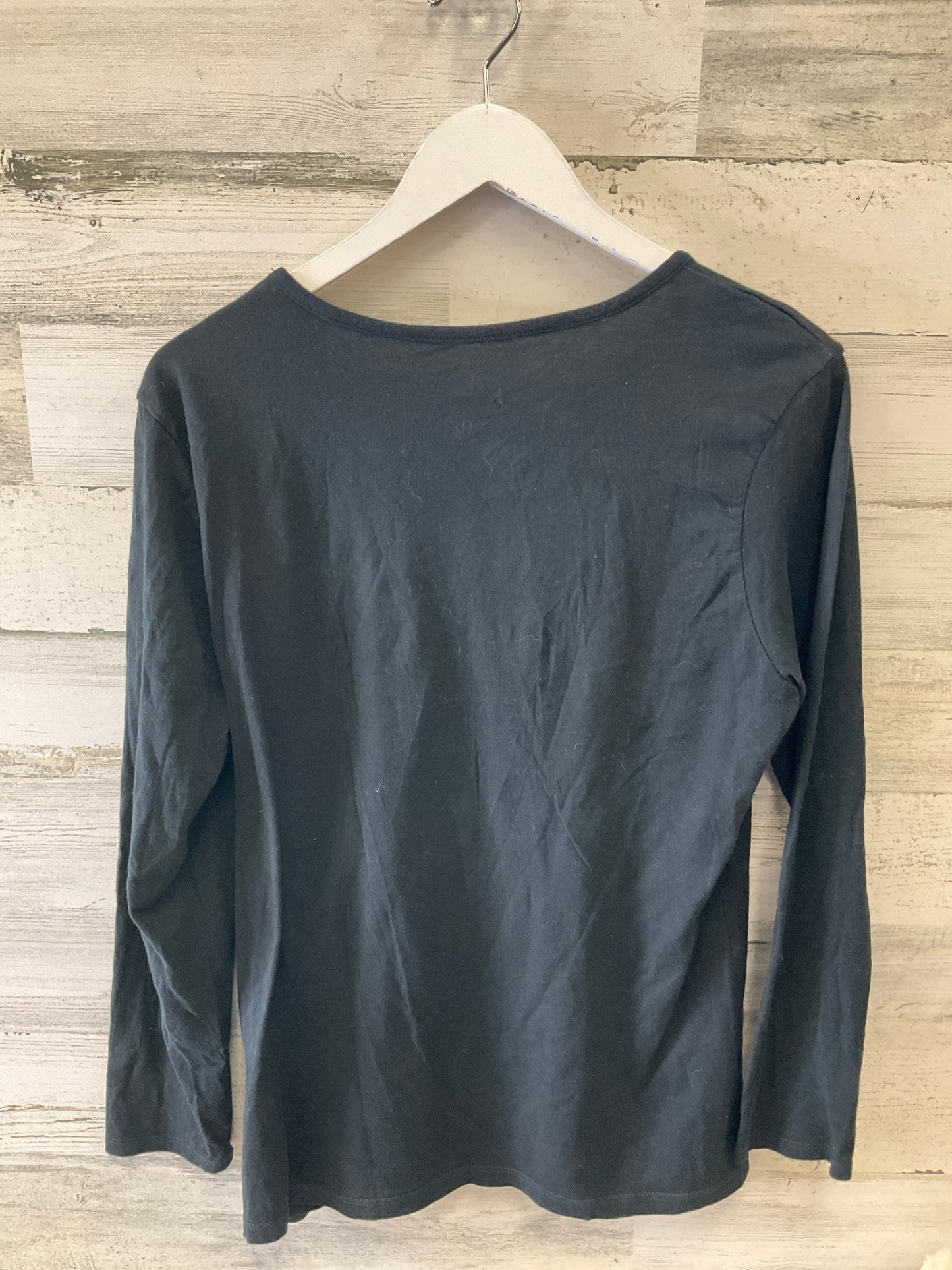 Top Long Sleeve By Clothes Mentor In Black, Size: L