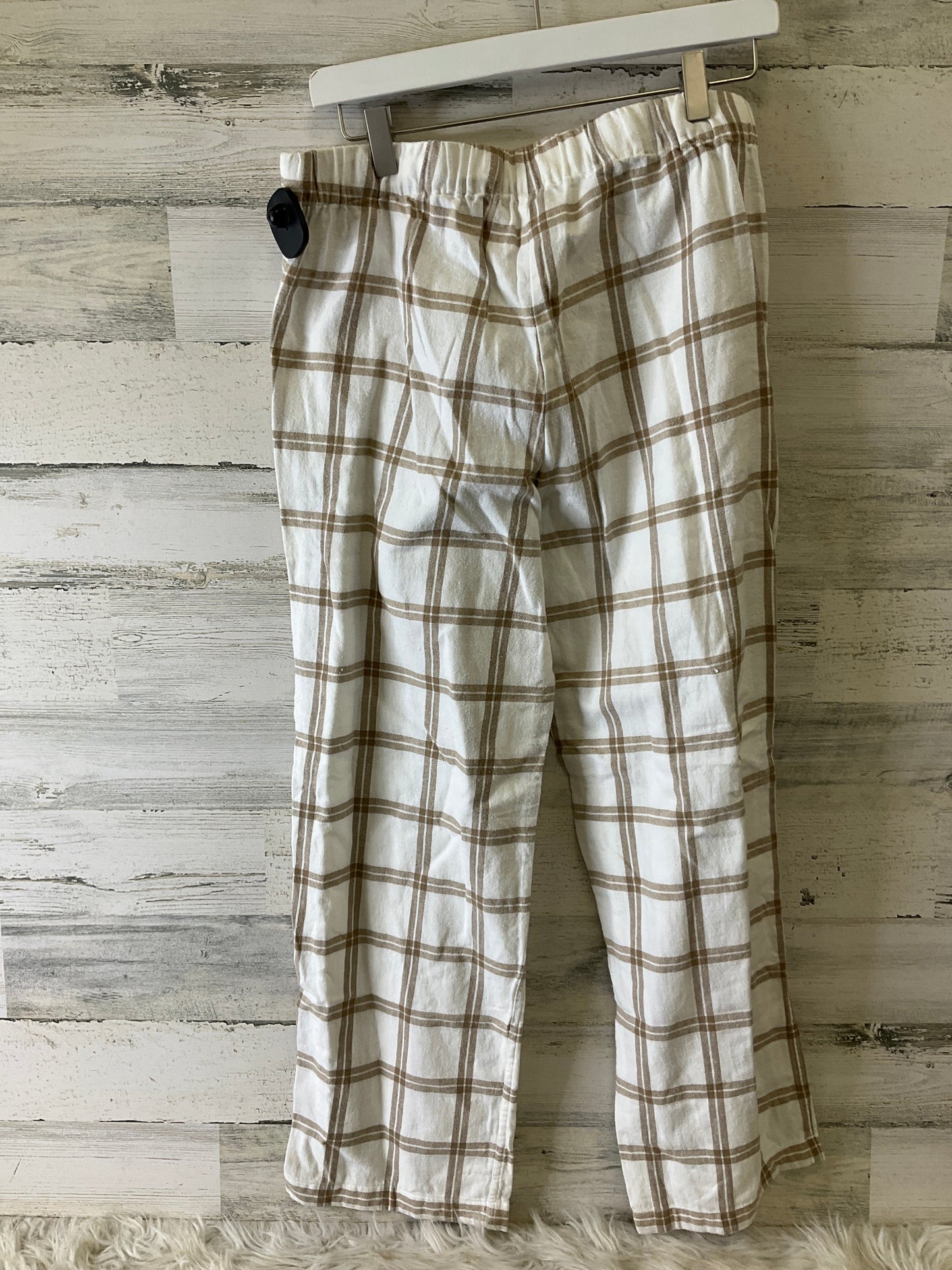 Pajama Pants By J. Crew In Brown & White, Size: M