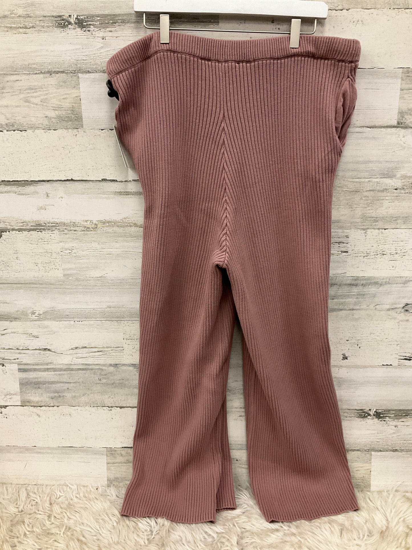 Lounge Set Pants By Eloquii In Pink, Size: 1x