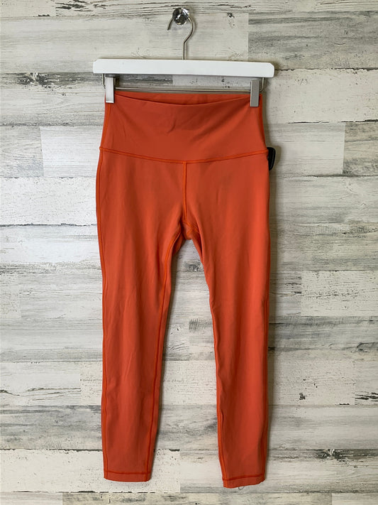 Athletic Leggings By Lululemon In Orange, Size: 6