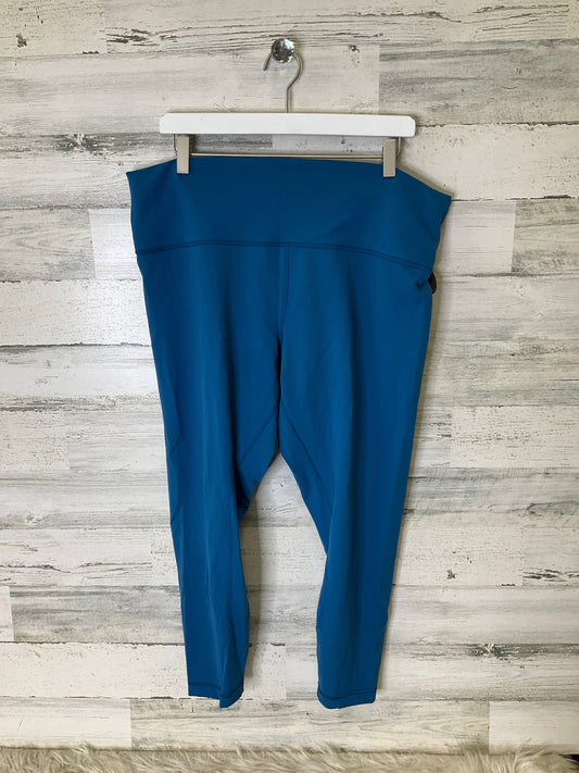 Athletic Leggings Capris By Lululemon In Blue, Size: 2x