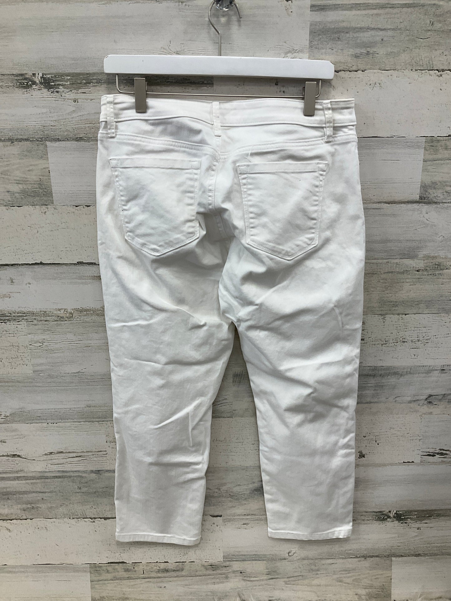 Capris By Loft In White Denim, Size: 8