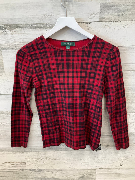 Top Long Sleeve By Ralph Lauren In Red, Size: Sp