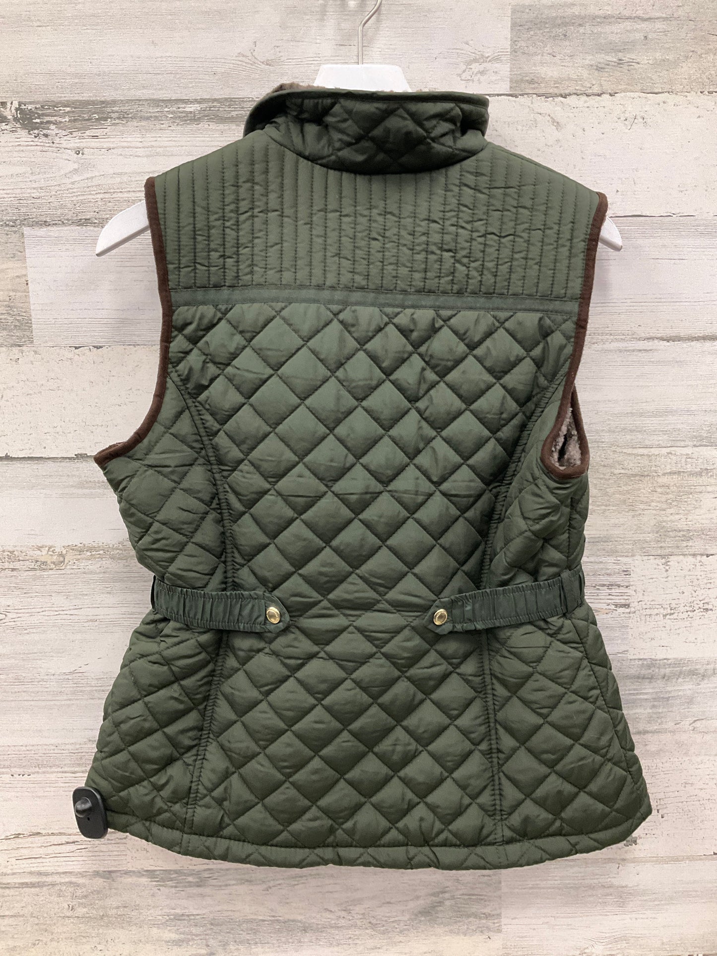 Vest Puffer & Quilted By Weatherproof In Green, Size: S