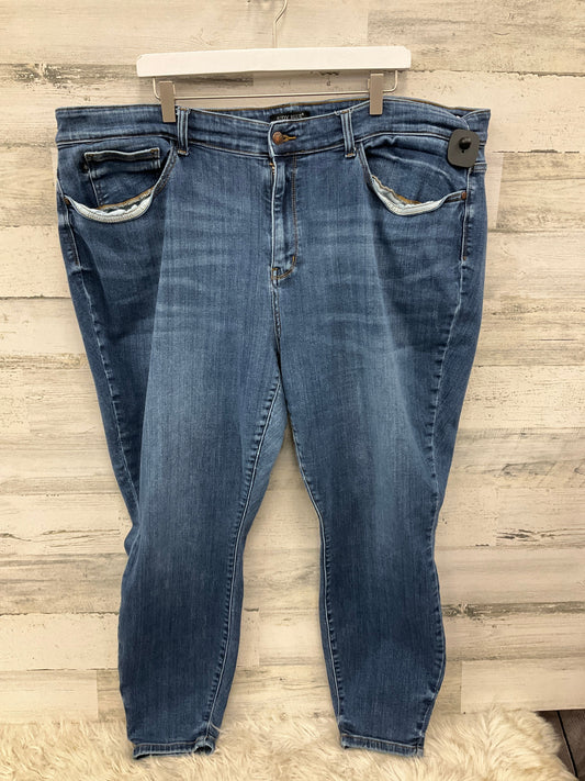 Jeans Skinny By Judy Blue In Blue Denim, Size: 24