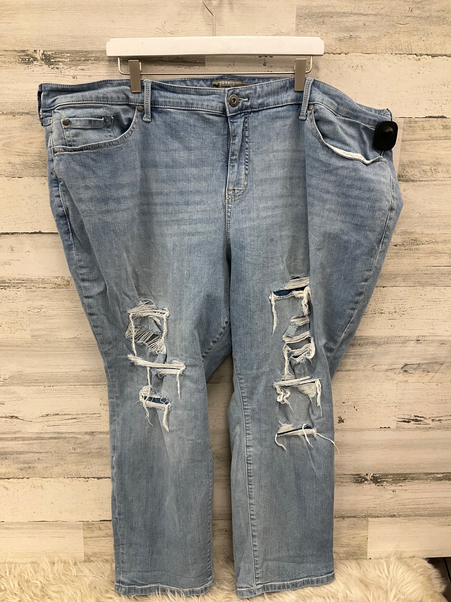 Jeans Straight By Torrid In Blue Denim, Size: 26