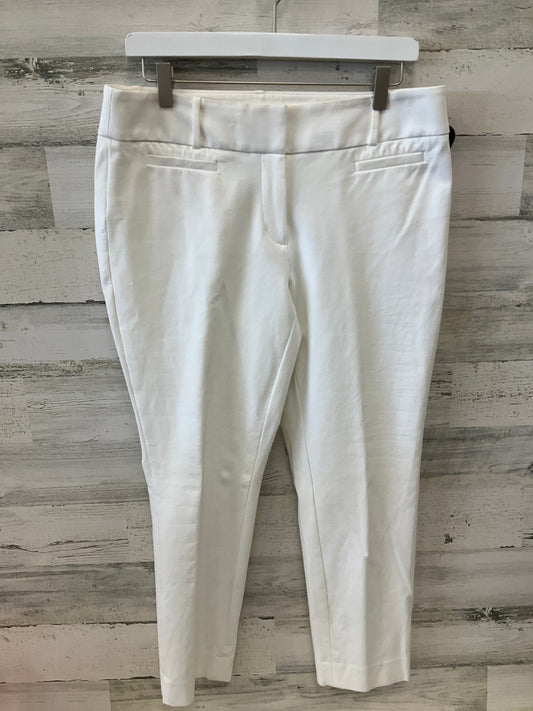 Pants Cropped By Loft In White, Size: 8