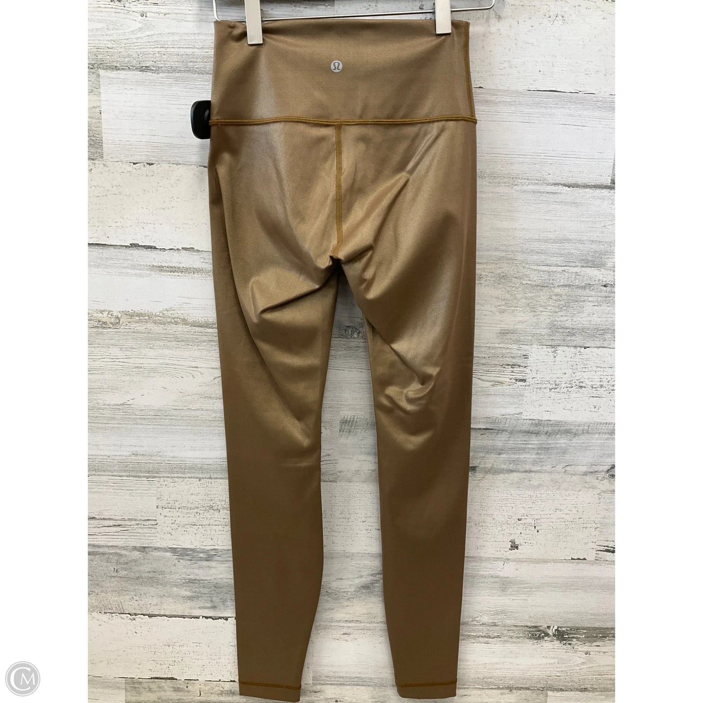 Athletic Leggings By Lululemon In Gold, Size: S