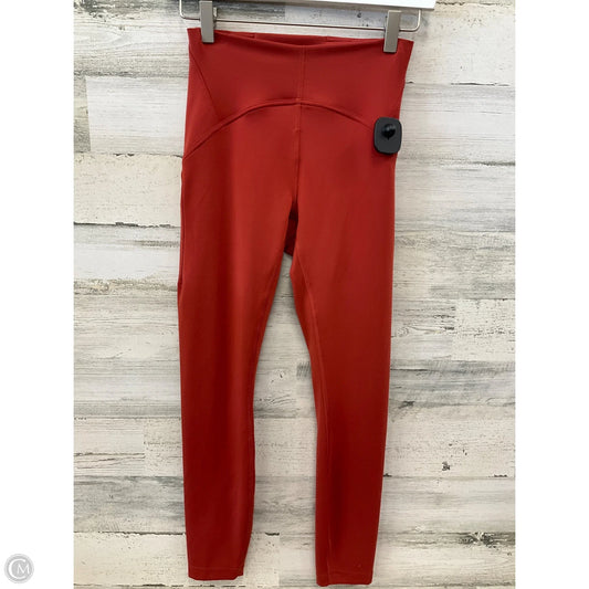 Athletic Leggings By Lululemon In Orange, Size: S