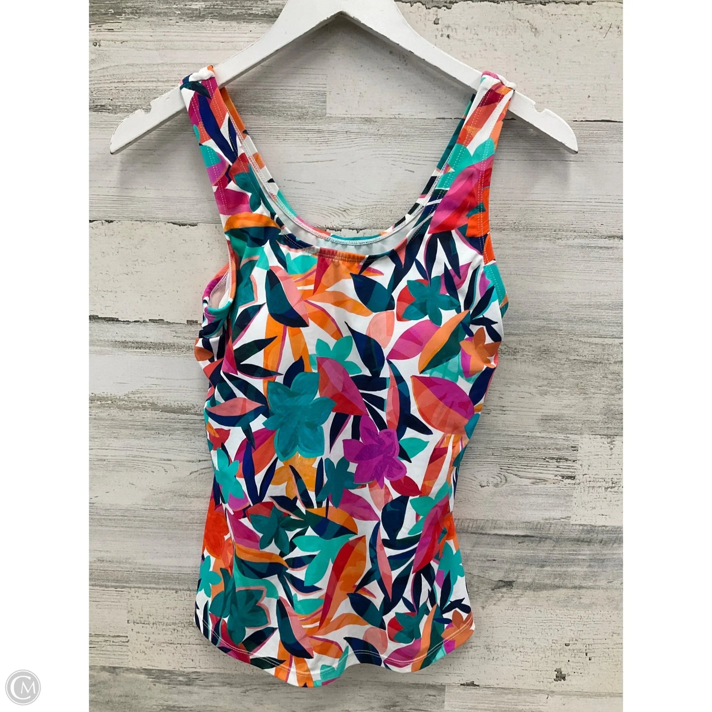 Swimsuit Top By Clothes Mentor In Multi-colored, Size: M