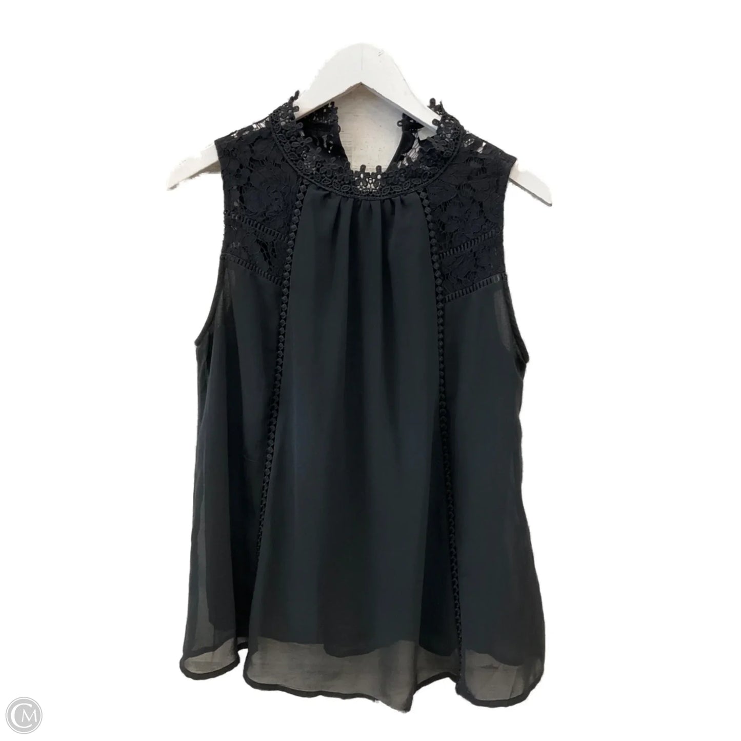 Top Sleeveless By Andree By Unit In Black, Size: M