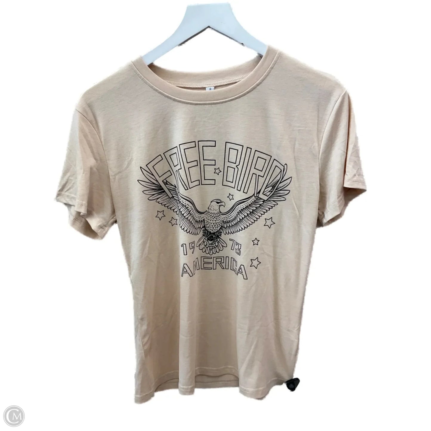Top Short Sleeve By Freebird In Cream, Size: S