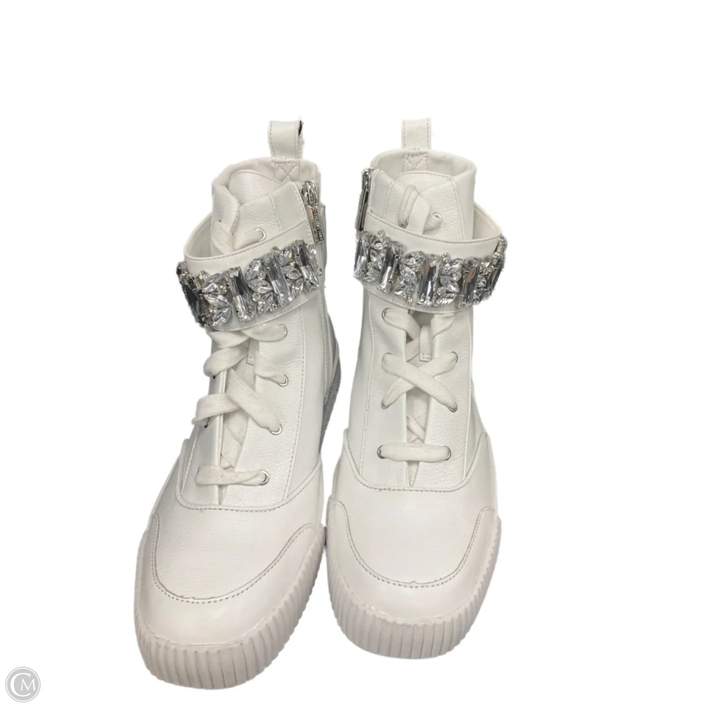 Shoes Designer By Karl Lagerfeld In White, Size: 10