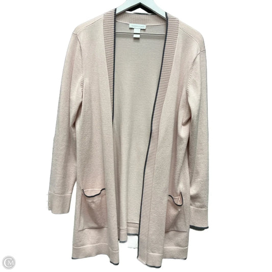 Sweater Cardigan By Christopher And Banks In Pink, Size: L