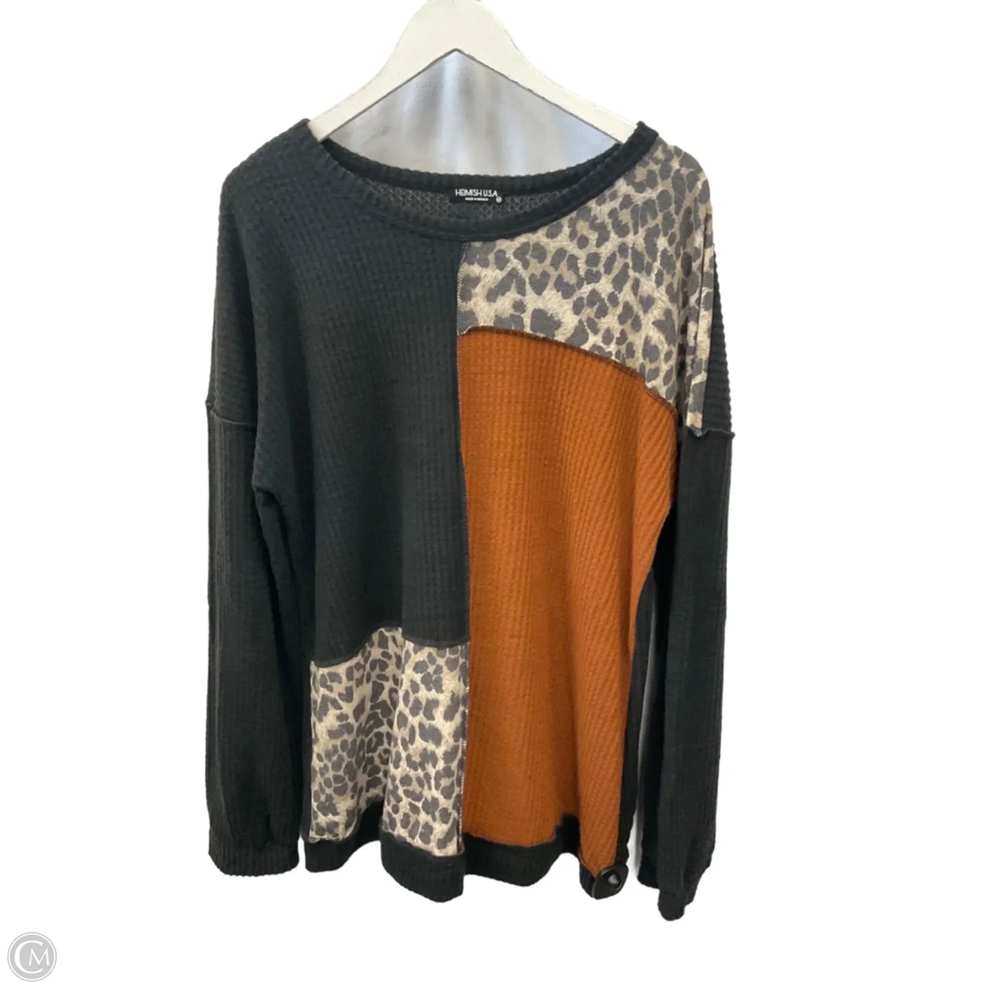 Top Long Sleeve By Heimish Usa In Grey, Size: 3x