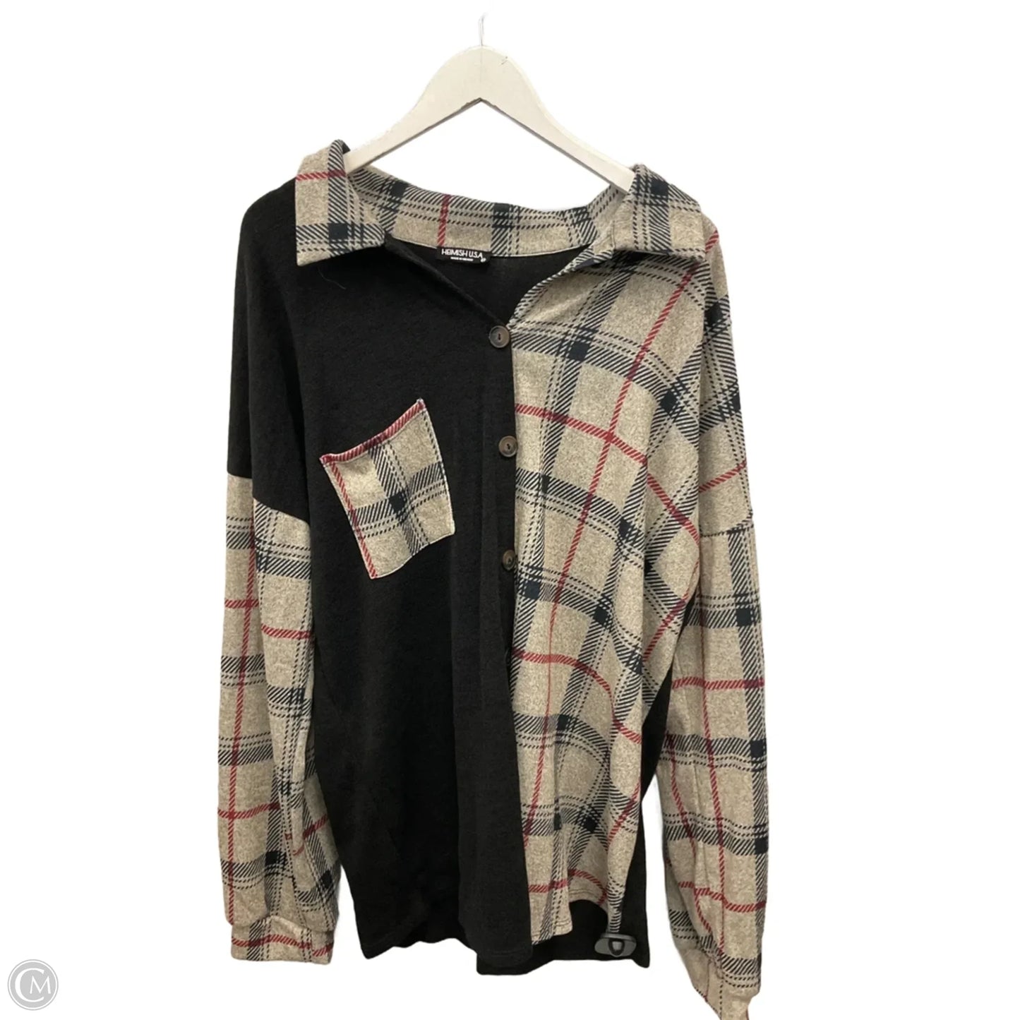 Top Long Sleeve By Heimish Usa In Beige, Size: 3x