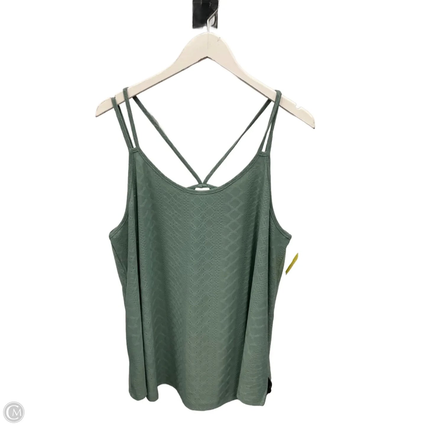 Top Sleeveless By Cme In Green, Size: Xxl