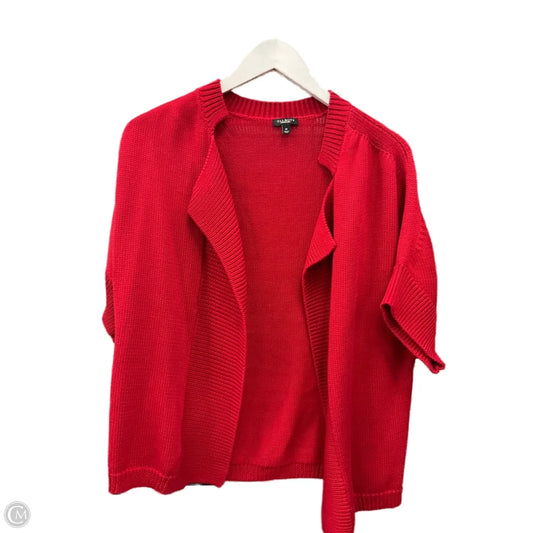 Sweater Cardigan By Talbots In Red, Size: M