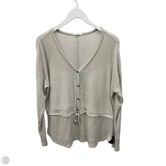 Top Long Sleeve By Maurices In Cream, Size: Xl