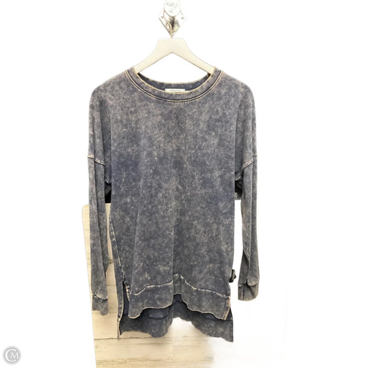 Tunic Long Sleeve By Zenana In Blue, Size: S