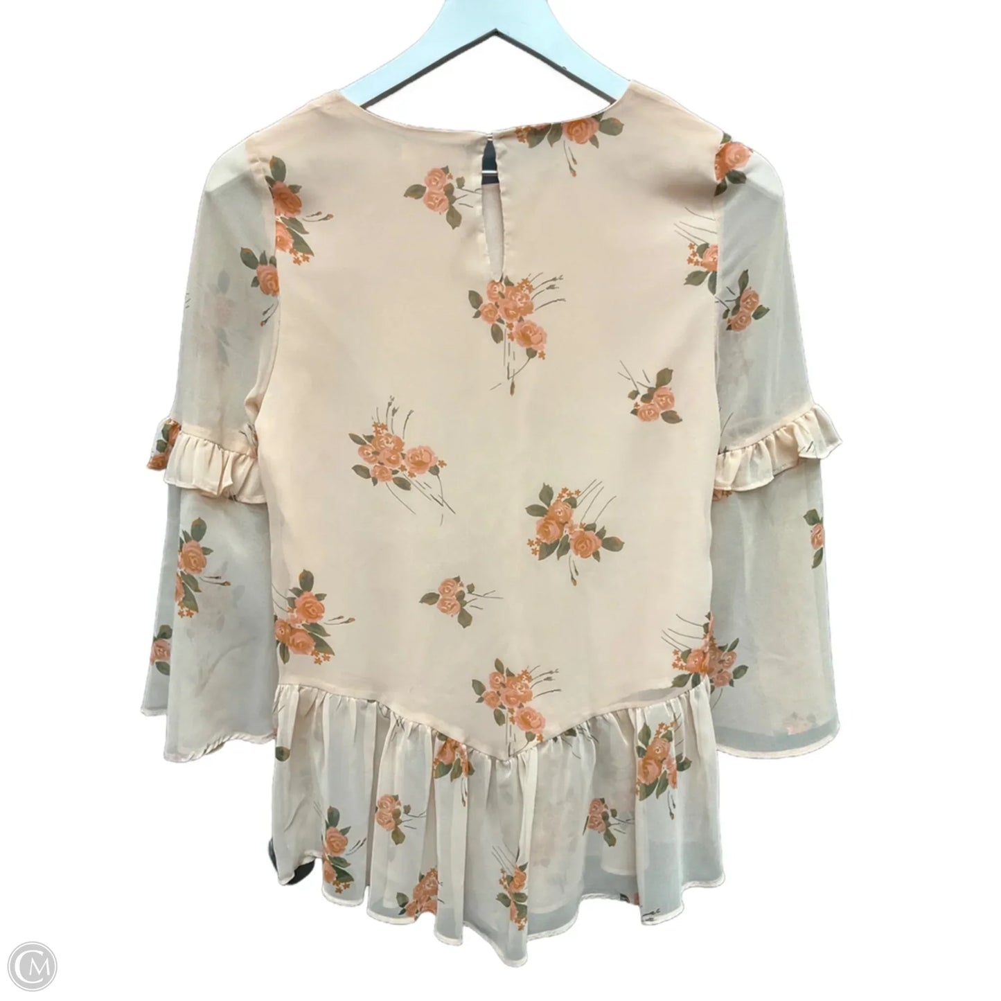 Blouse Long Sleeve By Lc Lauren Conrad In Orange, Size: Xs