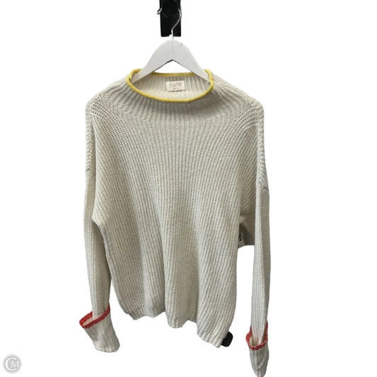 Sweater By Fate In White, Size: S