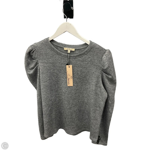 Top Long Sleeve By Clothes Mentor In Grey, Size: L
