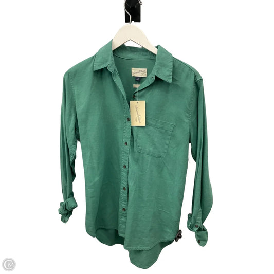Top Long Sleeve By Universal Thread In Green, Size: Xs