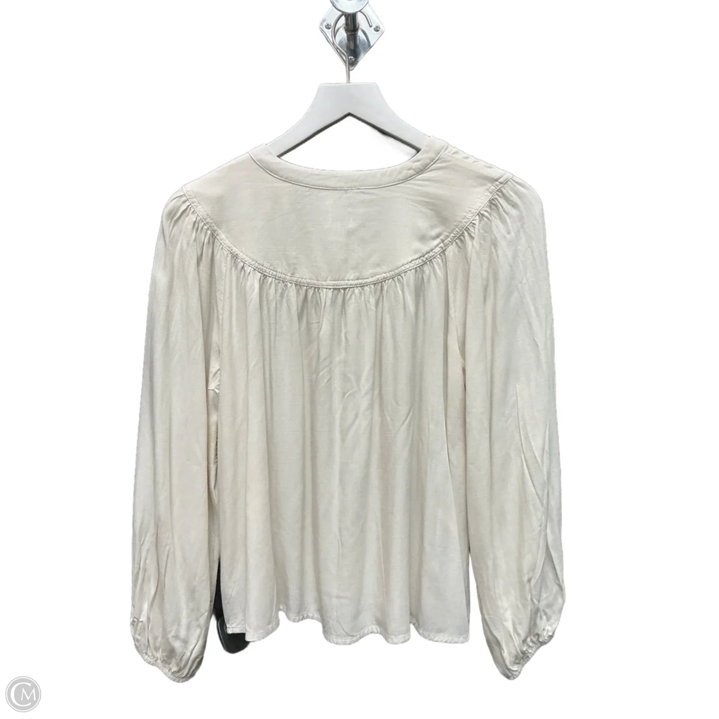 Blouse Long Sleeve By A New Day In White, Size: M