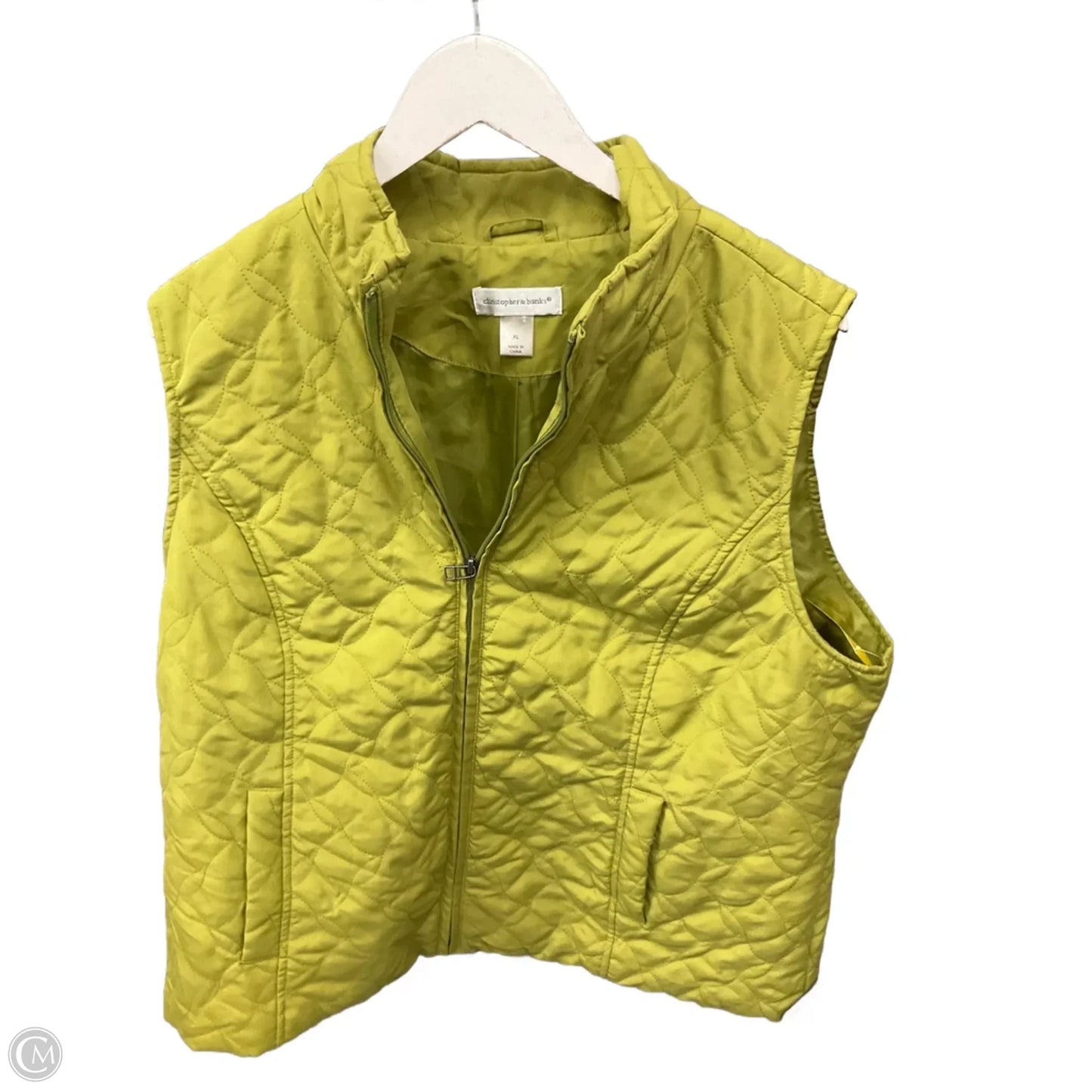 Vest Puffer & Quilted By Christopher And Banks In Green, Size: Xl