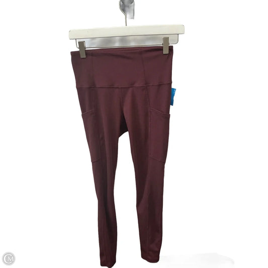 Athletic Leggings By Lukka In Maroon, Size: Xs