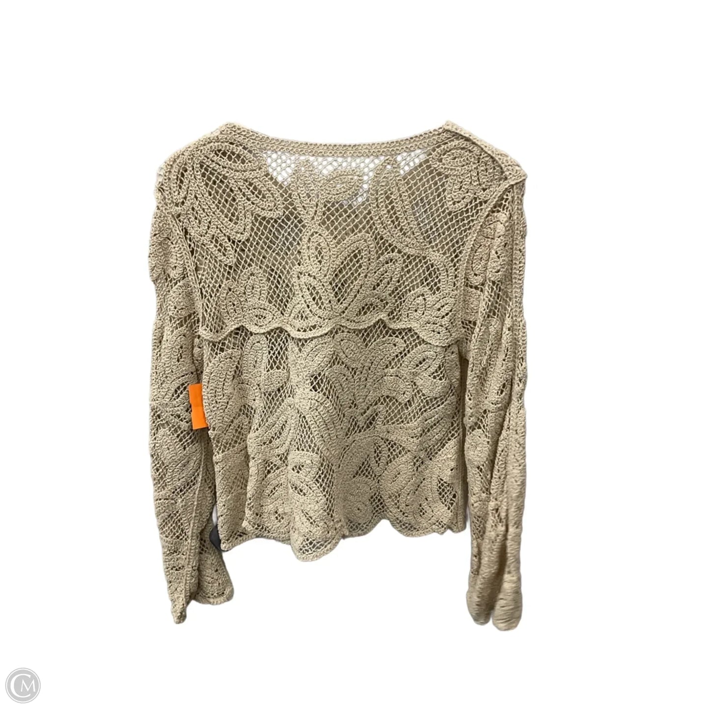 Cardigan By Clothes Mentor In Beige, Size: M