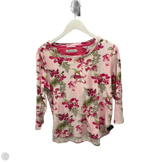Top 3/4 Sleeve By Tommy Bahama In Pink, Size: L