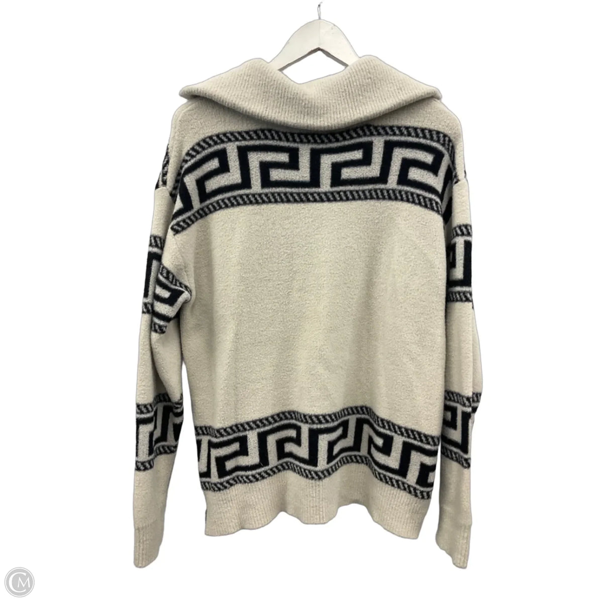 Sweater By Rd Style In Black & White, Size: M